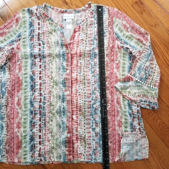 Alfred Dunner button down top XL - Picture 6 of 6